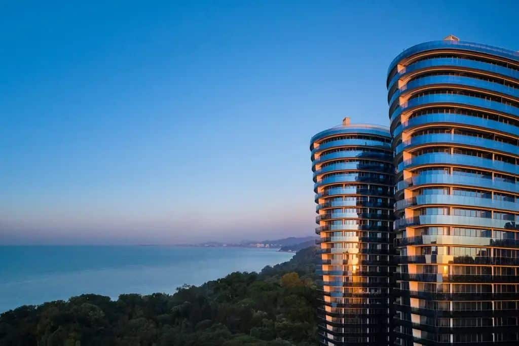Готовый фасад ЖК Sun City